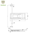 GL-11123 Edelstahl-Einbautürschloss für Kühlwagenwagen